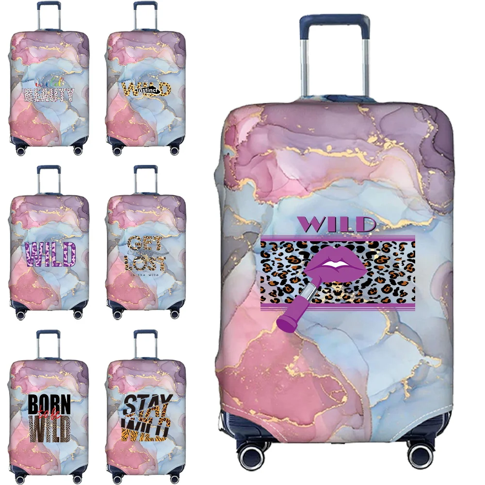 Luggage Protective Cover Stretch Fabric Luggage Covers Dust Cover Anti-Scratch Protective Suitcase Covers Wild Pattern Series