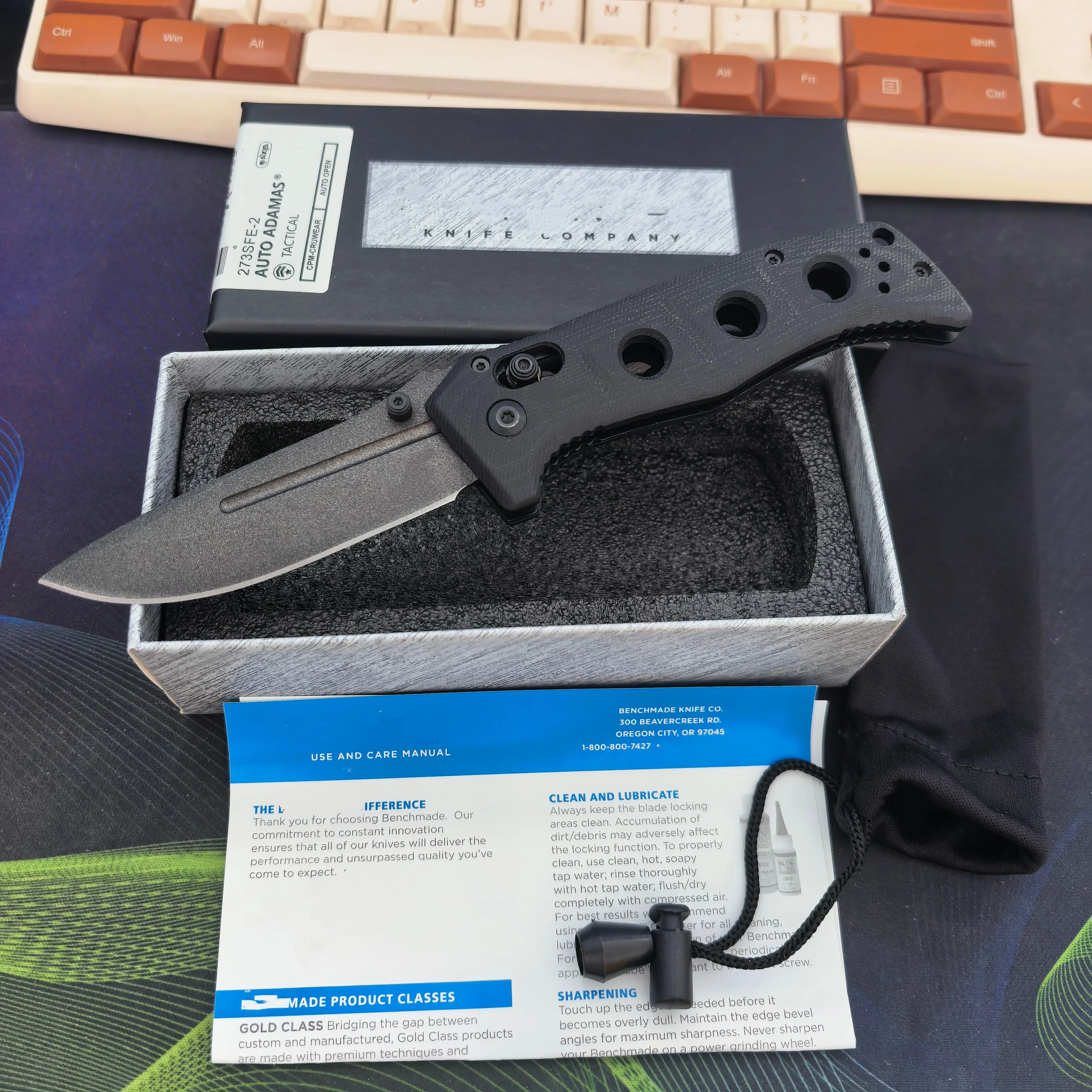 Hot Selling BM 273 Portable Folding Pocket Knife, Sharp 7CR15MOV Steel Blade & Rugged Non-slip G10 Handle, Ideal Tool for Daily EDC, Camping, Hiking, Hunting and all kinds of household cutting work