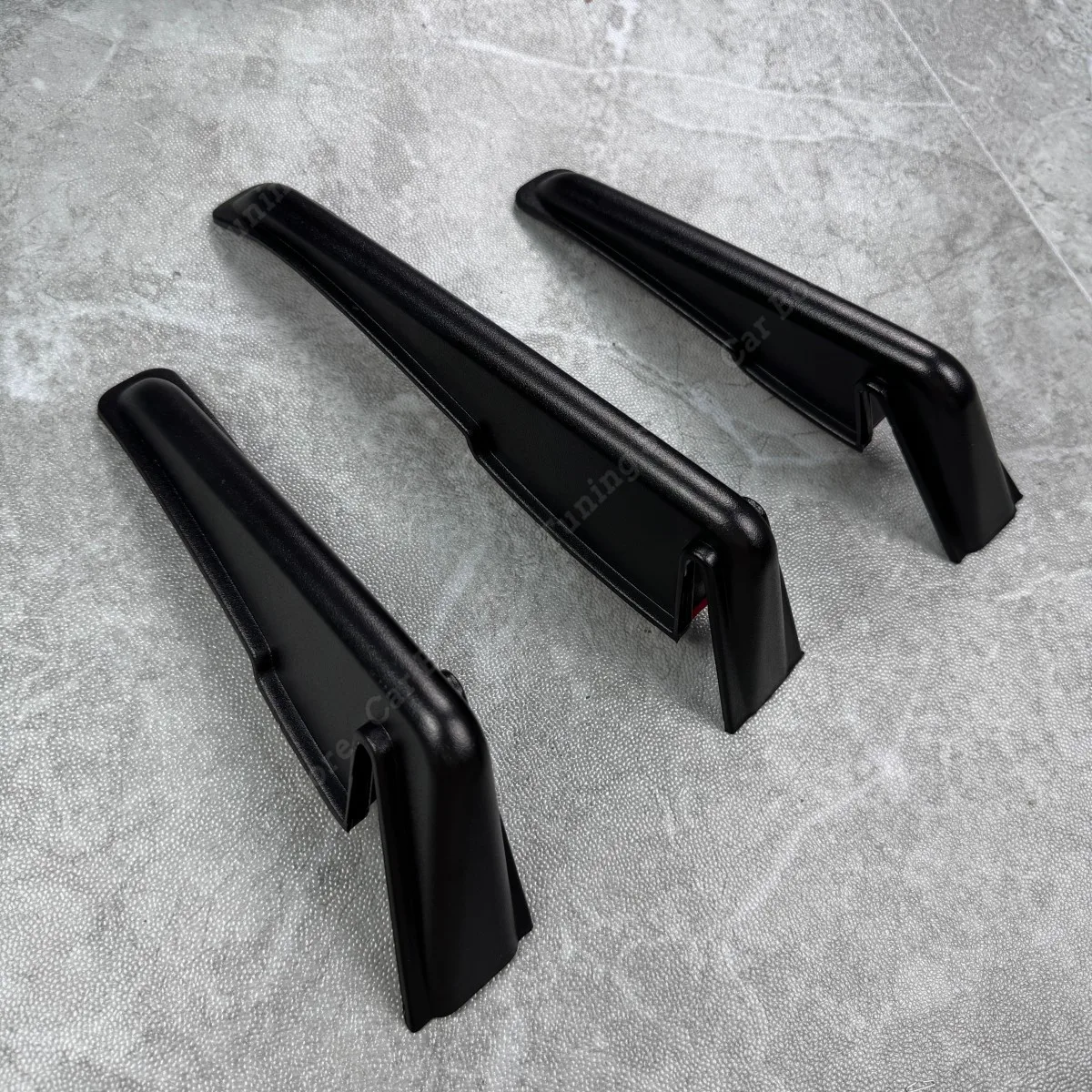 테슬라 모델 Y 2018-2024 용 3PCS 매트 블랙 리어 범퍼 디퓨저 립 하부 테일 카나드 스플리터 스포일러 프로텍터 액세서리 썸네일 5