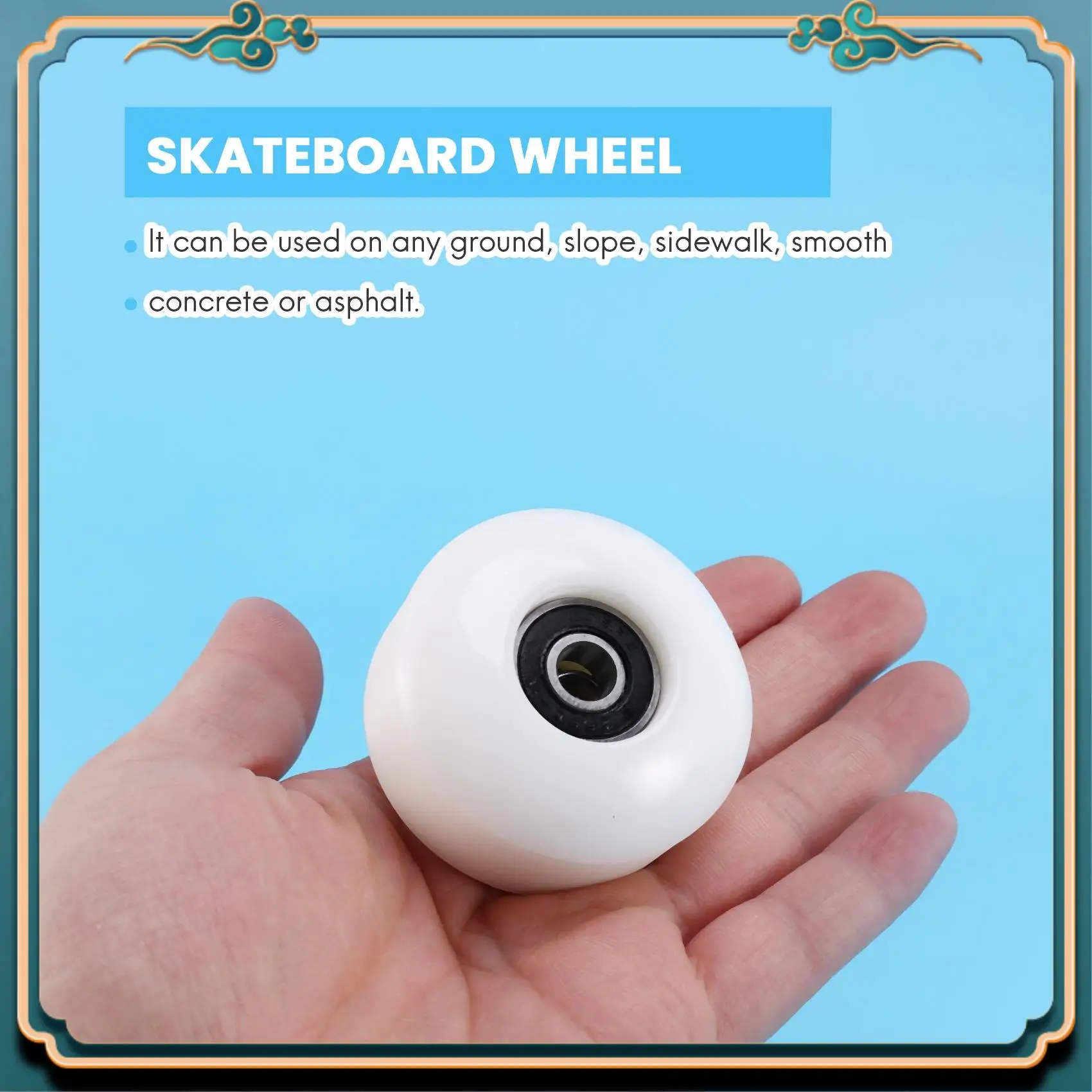 Neueste Skateboard-Räder mit Lagern, 52 x 30 mm, Straßen-PU-Räder, Skateboard-Teile, Cruiser-Longboard-Räder (4er-Set)