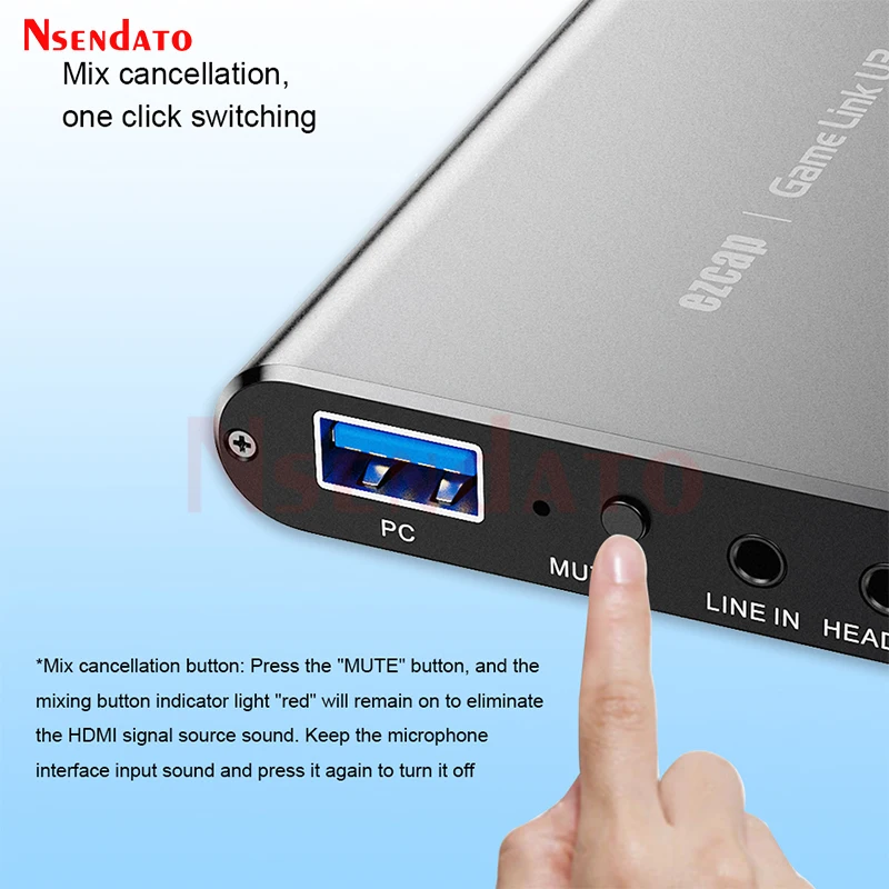 Ezcap371 USB3.0 HDMI UVC YUY2 Video Game Capture Card 4K 60hz