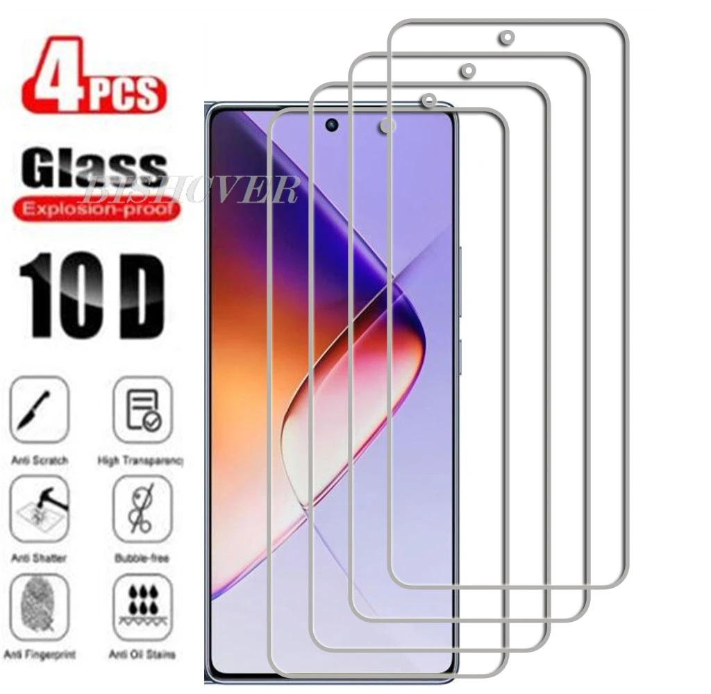 4Pcs Tempered Glass For Infinix Note 40 6.78