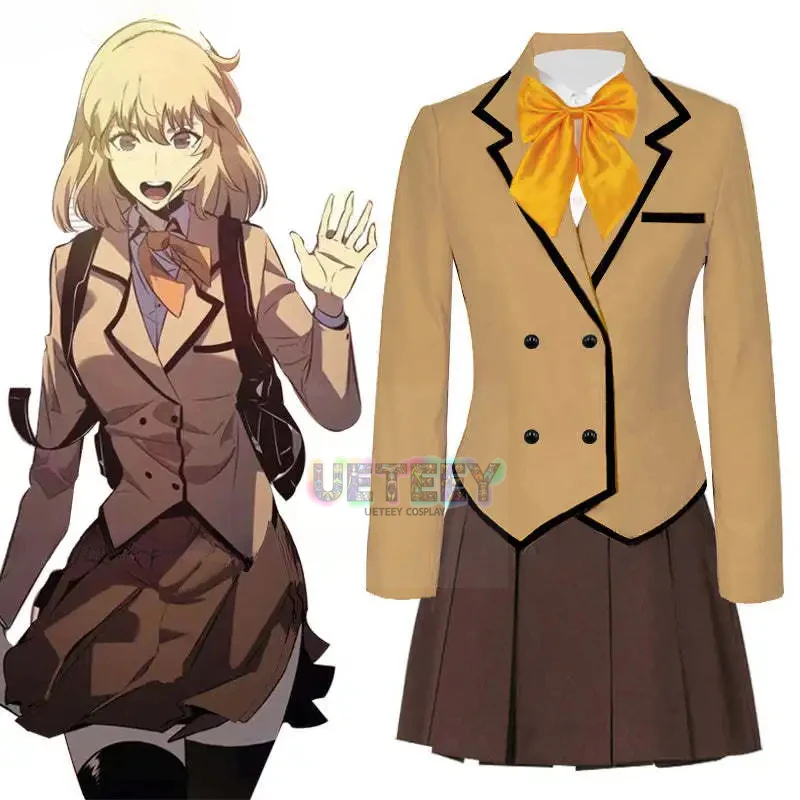 UETEEY Anime Solo Leveling Cha Hae-In Cosplay Costume