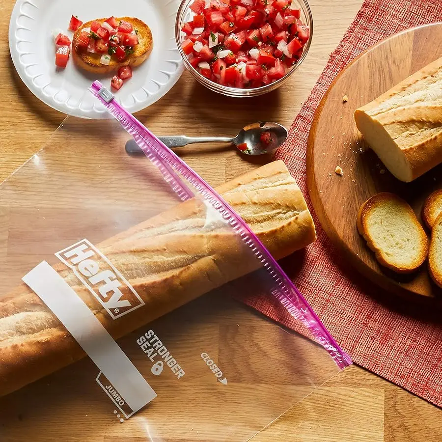 أكياس تخزين منزلق جامبو، مقاس 2.5 جالون، 3 صناديق مكونة من 15 كيسًا (إجمالي 45)