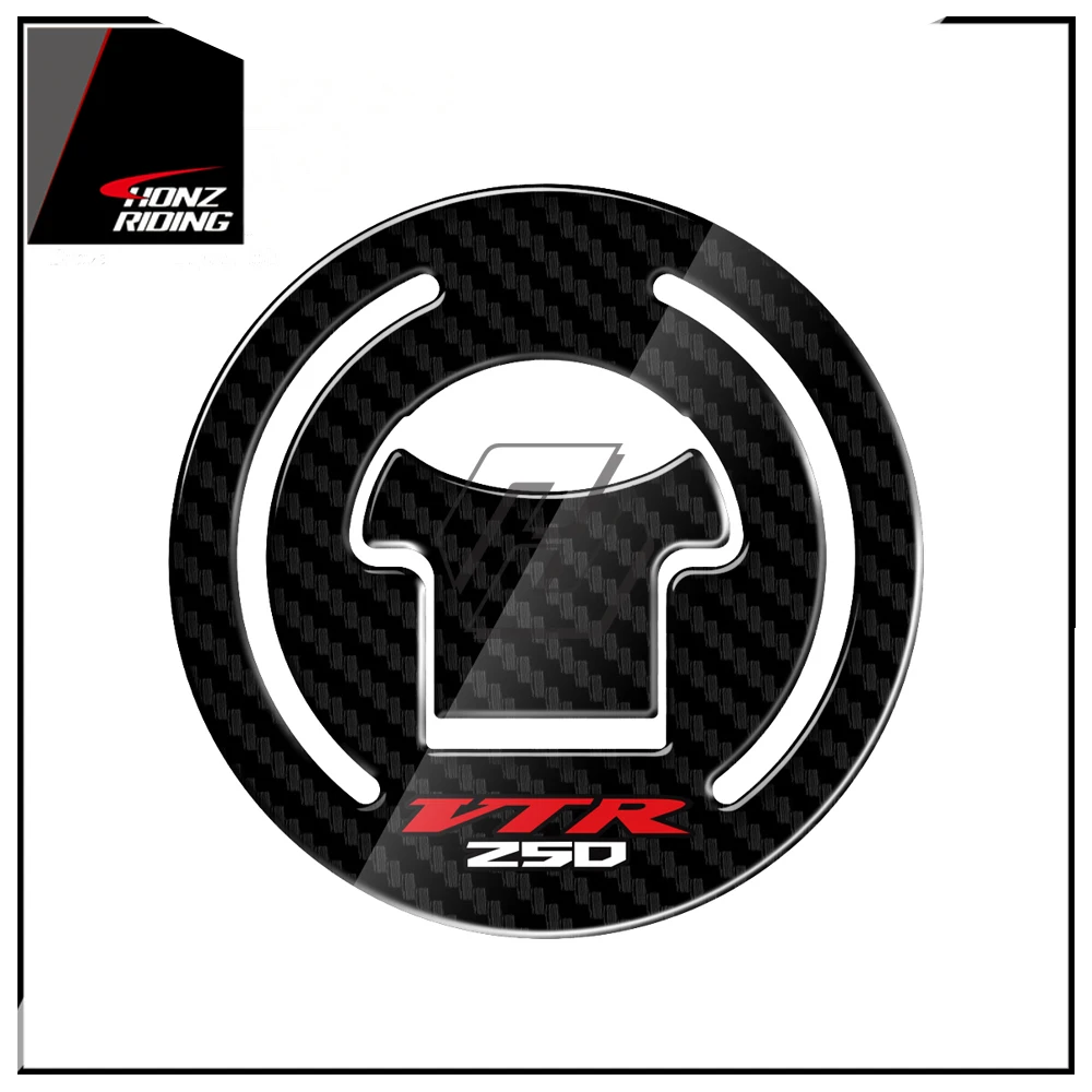 For HONDA VTR250 VTR 250 1997-2012 3D Carbon-look Motorcycle Fuel Gas Cap Protector Decals