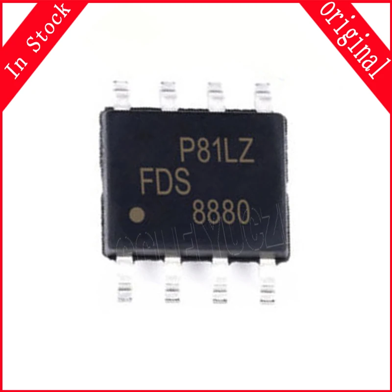 10pcs/lot FDS8880 SOP-8 FDS8880-NL 8880 SOP8 In Stock