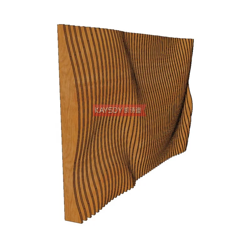 custom.Modern Decorative Curtain Wall 3D Wave Aluminum Sound Proof Wall Panel Office Building