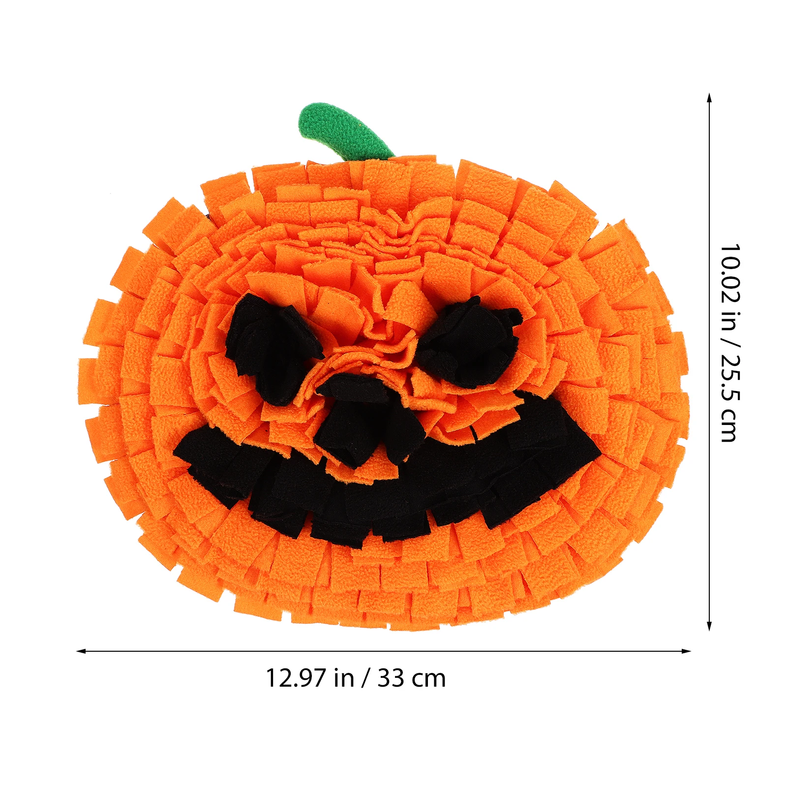 

1pcs Dog Snuffle Mat Pumpkin Shape Orange Pet Sniffing Pad Toy Polar Fleece Safe Comfortable Easy Clean Mental Stimulation Puppy