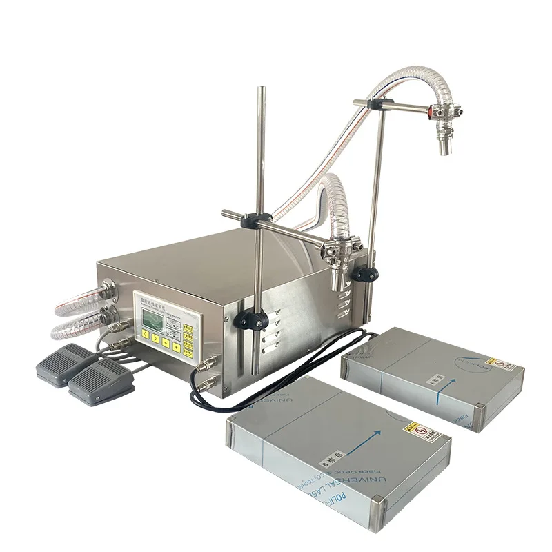 

Automatic Double Heads Liquid Filling Machine Oil Detergent Filling Machine 34L/Min High Flow Rate 10kg Maximum Filling Scale