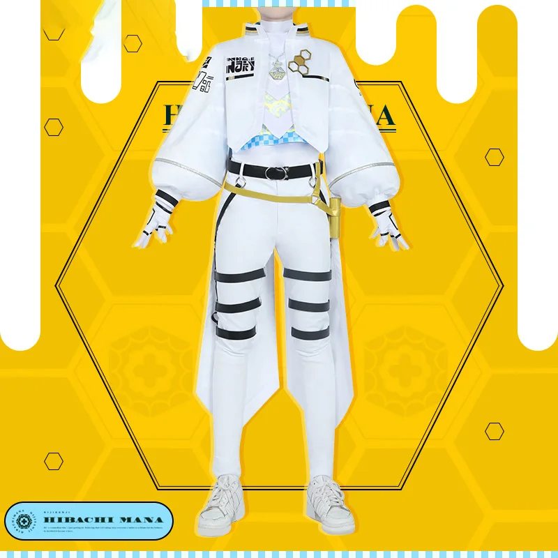 InYOYO Hibachi Mana Cosplay Costume Vtuber Nijisanji Handsome Uniform Game Suit Halloween Party Outfit Any Size S-3XL New 2023