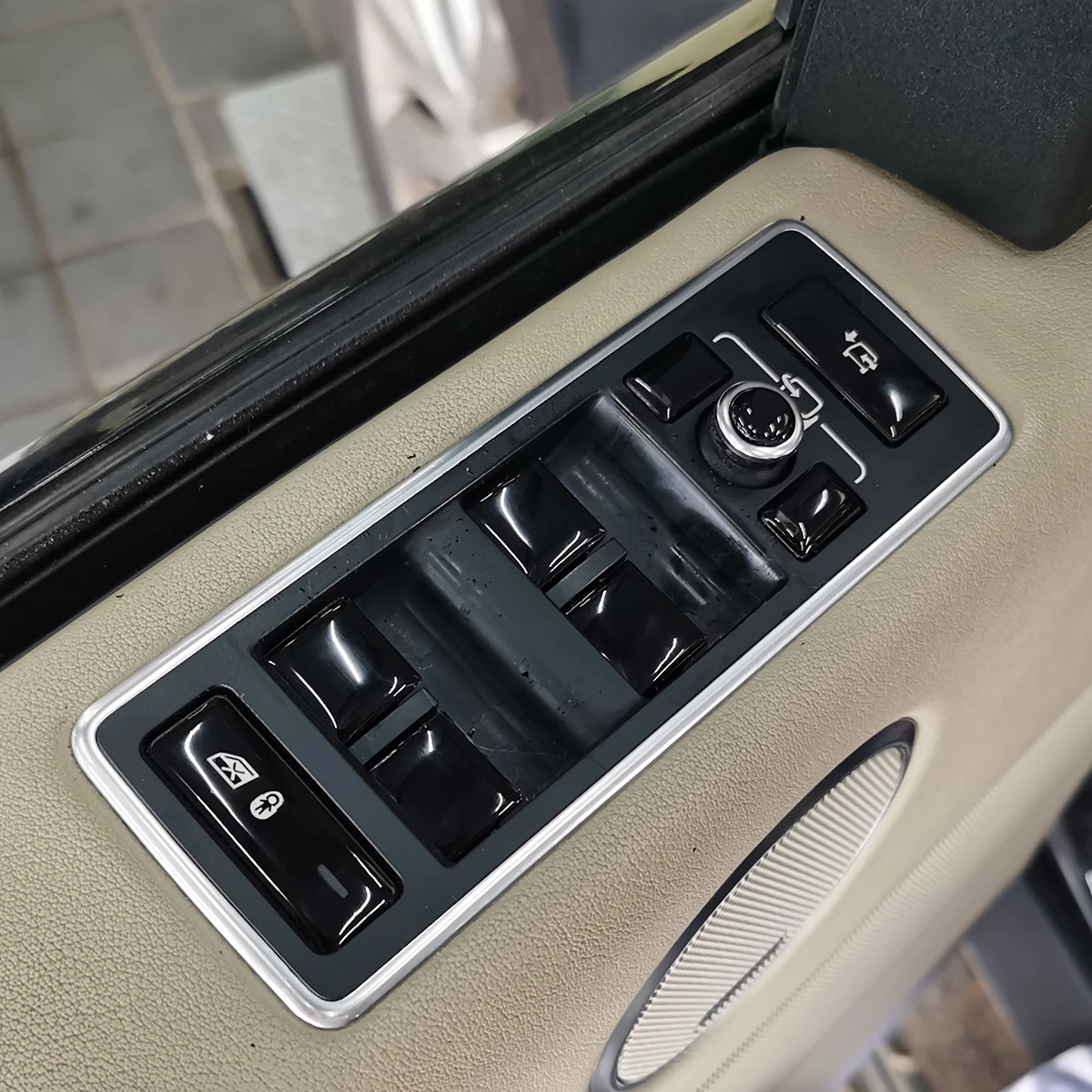 Knopfaufkleber für Range Rover Vogue L405 2014 bis 2017, Innenabdeckung für Range Rover Sport-Zubehör, L494 Getriebe-Terrain-Schalter – Detail 25