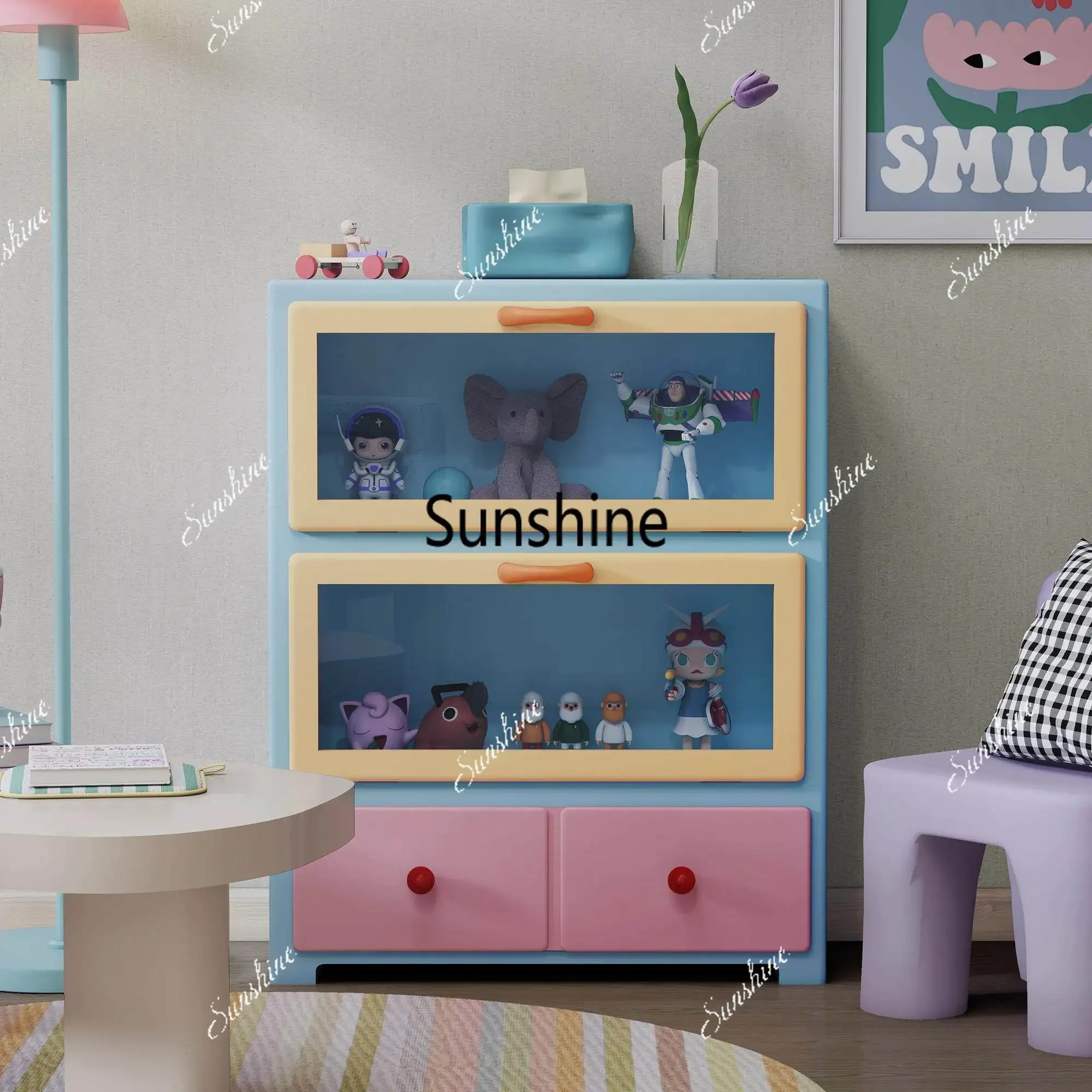 

Dopamine contrast figure cabinet, living room, floor-to-ceiling storage chest, bedroom storage cabinetTJ