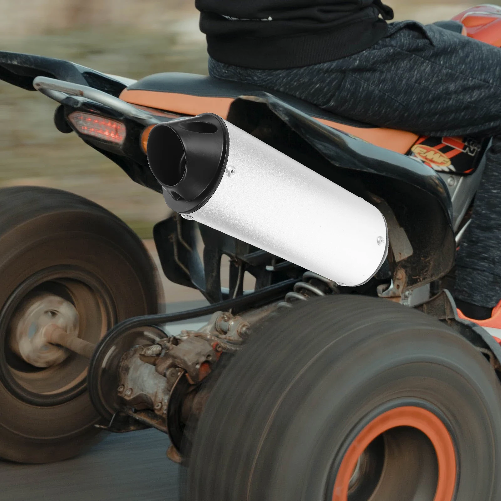 

28mm Aluminum Alloy Motorcycle Exhaust Tip Universal Muffler for ATV Car Durable Shock Absorption Lightweight for Motorcycles