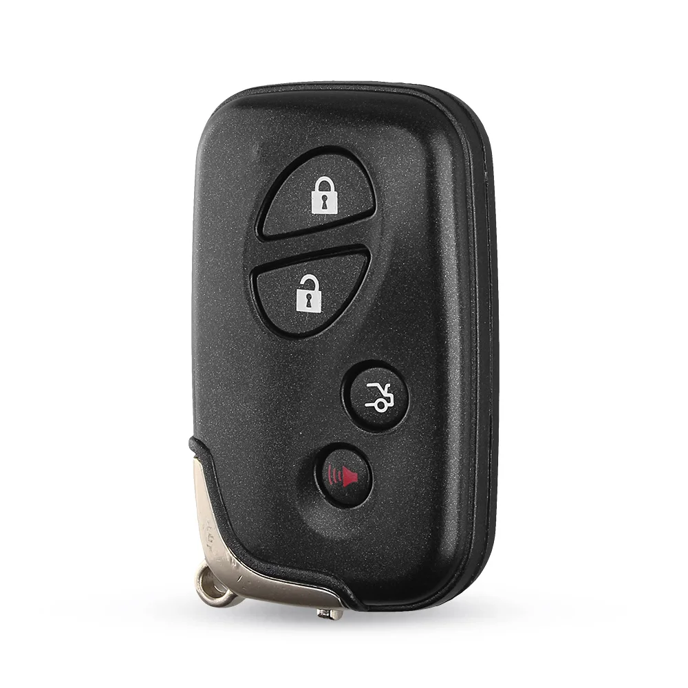 KEYYOU-Smart Remote Key Fob Case para Lexus, Keyless Shell, 4 botões, substituição para GS430, ES350, GS350, LX570, IS350, RX350, IS250
