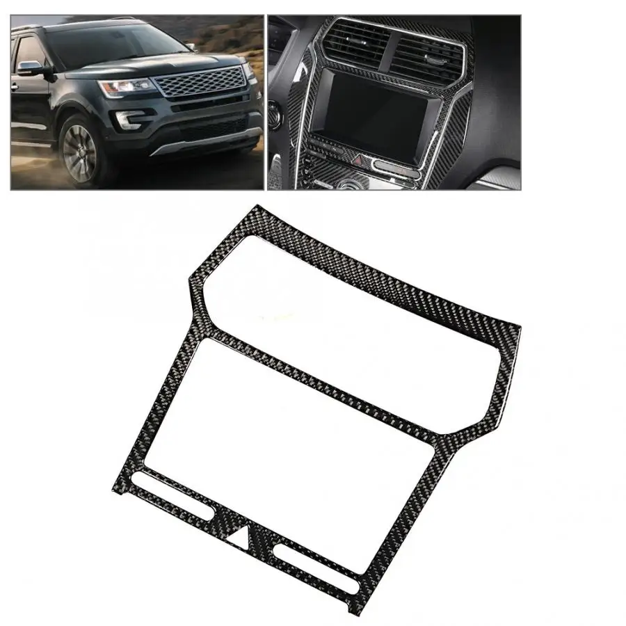 

Real Carbon Fiber Dashboard Navigation GPS Panel Cover Trim Fit for Ford Explorer 2013 2014 2015 2016 2017 2018