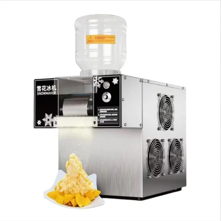 

70~150kg/24H Commercial Snowflake Ice Shaved Machine Milk Snow Ice Machine Bingsu Maker for Snack Bar Ice Cream Shop