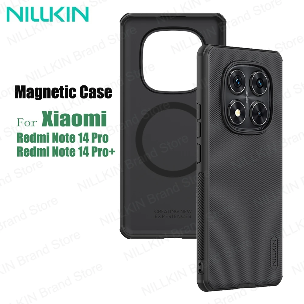 

For Xiaomi Redmi Note 14 Pro+ Plus 5G MagSafe Case Nillkin Frosted Shield Magnetic Case Shockproof Cover For Redmi Note14 Pro 5G