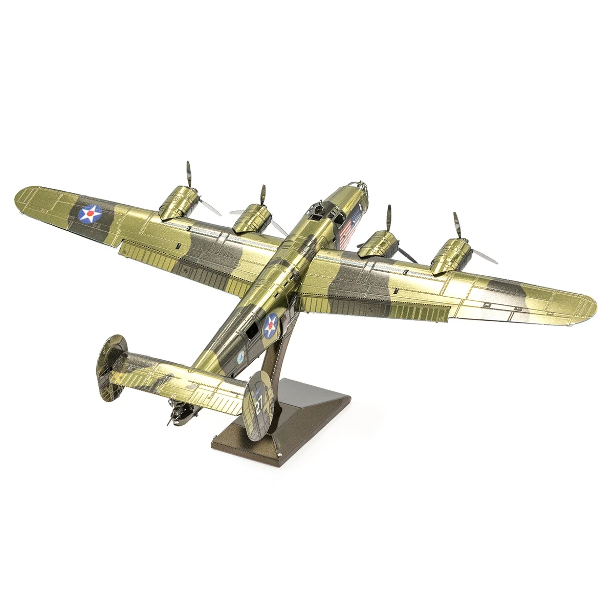 B- 24 Liberator 3D Metal Puzzle Model Kits DIY Laser Cut Puzzles Jigsaw Toy For Children