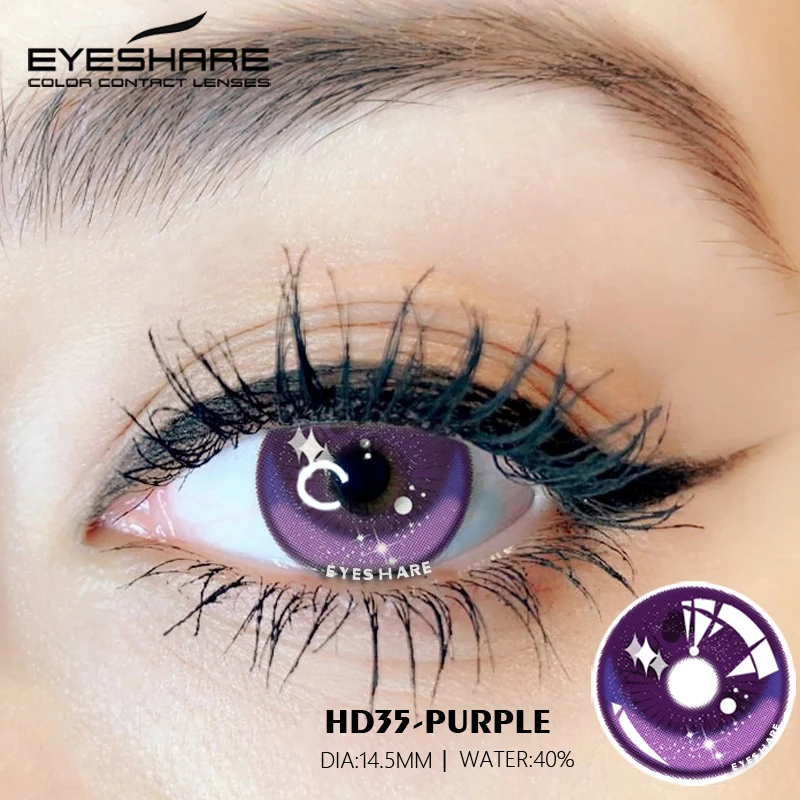 EYESHARE Color Contact Lenses For Eyes Anime Cosplay Colored Lenses Blue Yellow Halloween Lenses Contact Lens Beauty Makeup