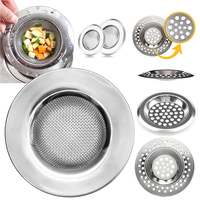 Kitchen Sink Filter Stainless Steel Mesh Sink Strainer Filter Sewer Mesh Strainers Bathroom Sink Strainer Drain Hole Filter Trap