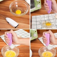 Electric Milk Frother Egg Whisk Beater Battery Powered Handheld Foam Maker with Stand for Kitchen Milk Coffee Egg Stirring Tools 3