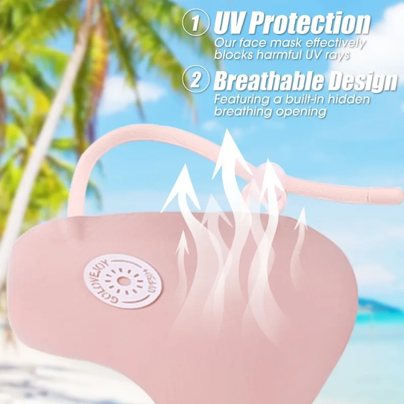 Summer  Anti-UV Ice Silk Traceless Butterfly Mask Eye Protection Mask Hip Hop Driving Running Face Fashion Sunscreen Mask Masks