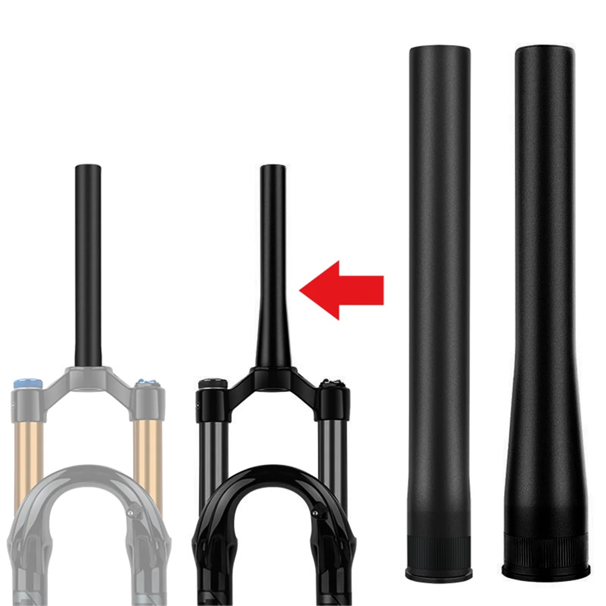 

AA25 Aluminum Alloy Mountain Bicycle Fork Head Tube Steering Tube Air Front Suspension Tube Bike Accessories B