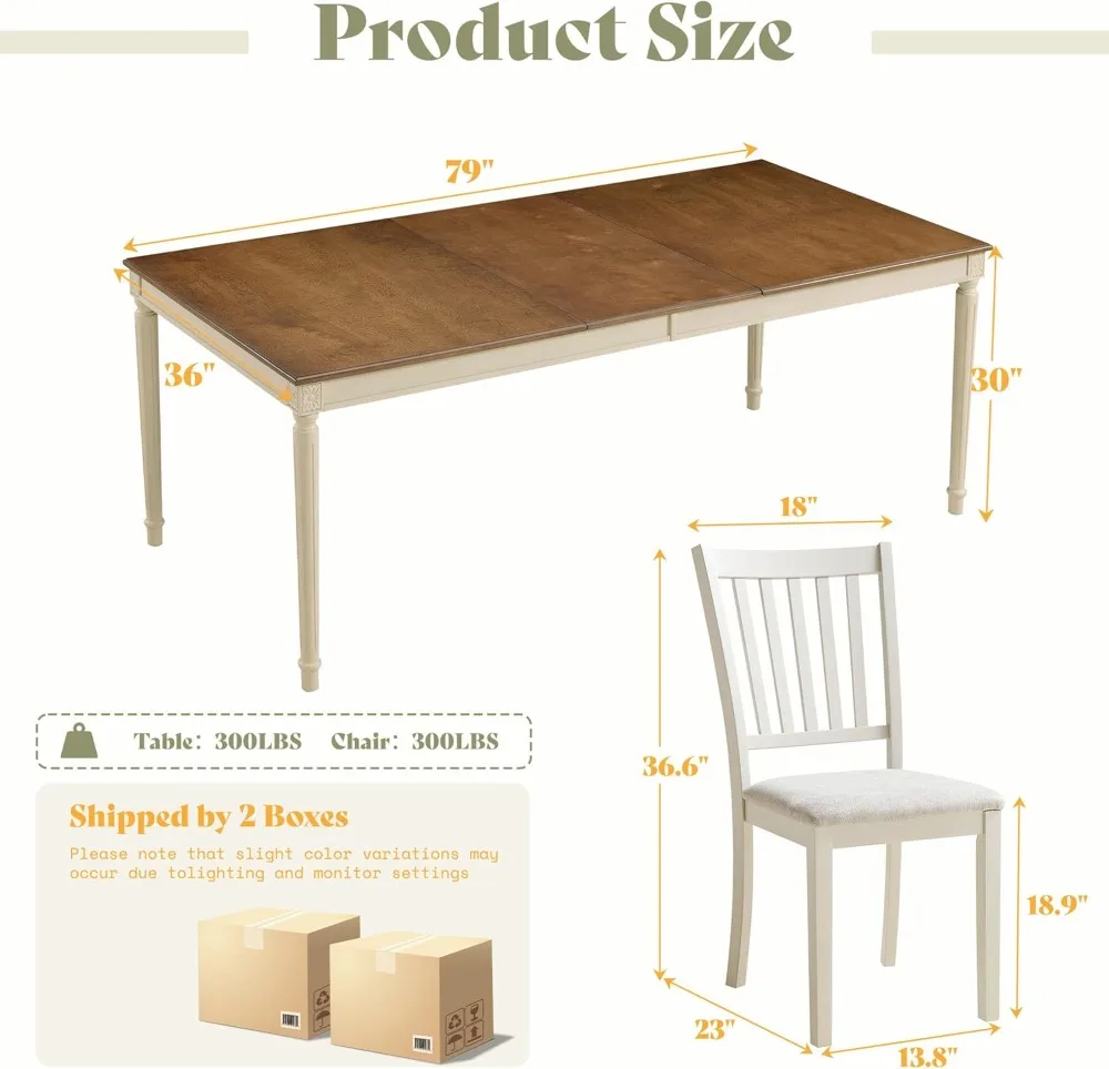 Factory Direct 2026 9-Piece Dining Table Set for 8, 79