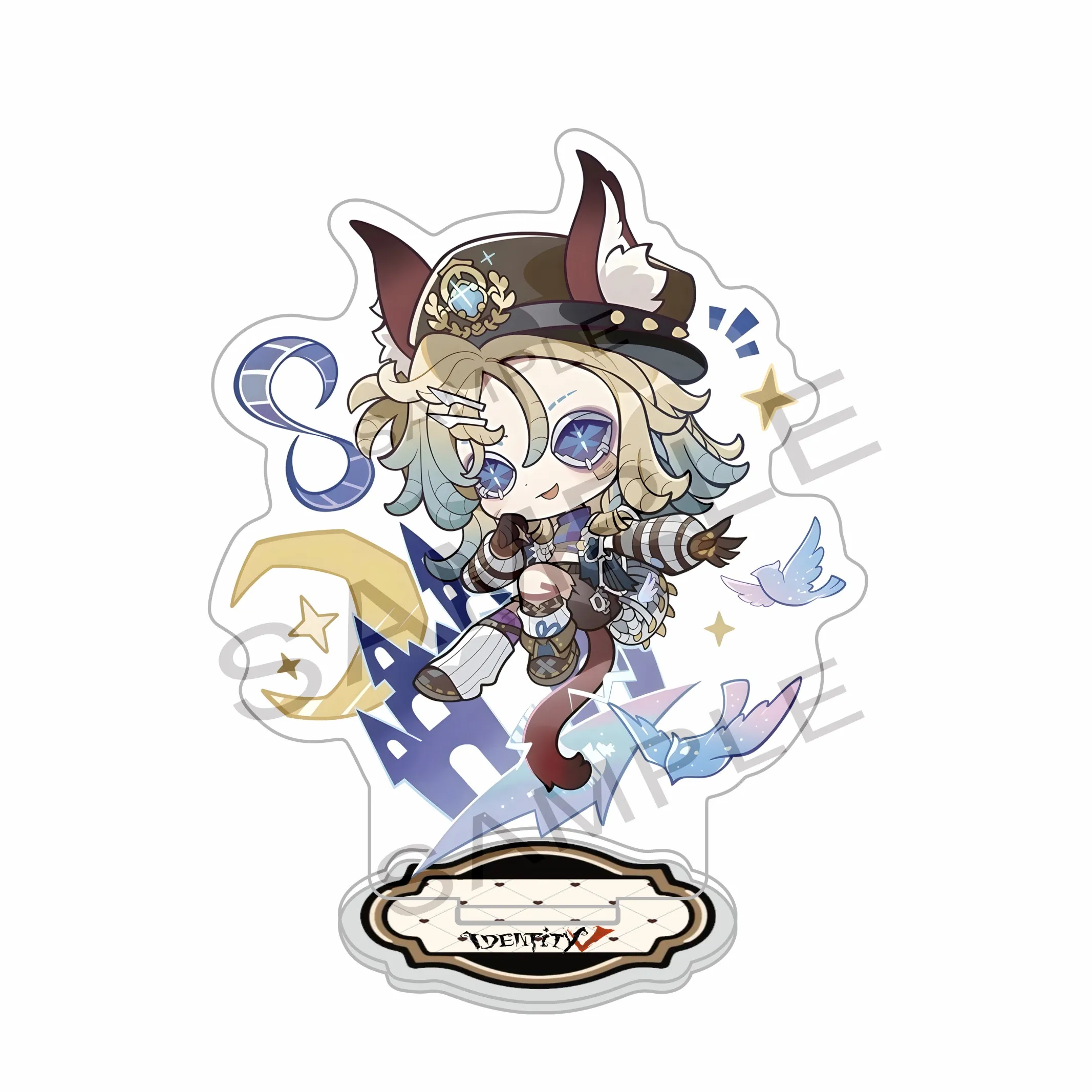 Hot Game Identity V 8th Anniversary Traces Collection Acrylic Stand keychains Prisoner Composer Novelist Desk Ornaments 10cm view 4