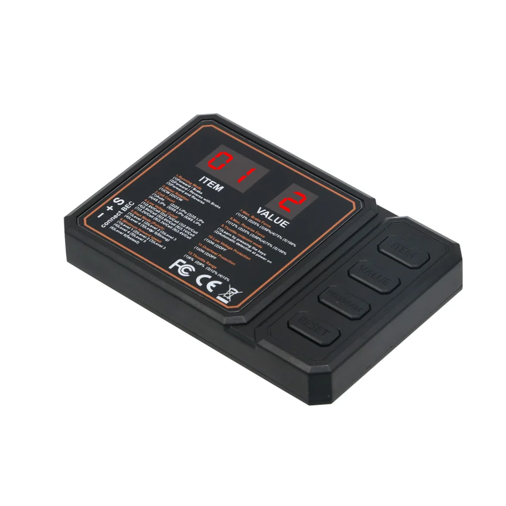 45A 60A RC ESC WSDT-45A WSDT-60A ESC sem escova sem sensor à prova d'água com plugue XT60 / T para carros 1/10 RC