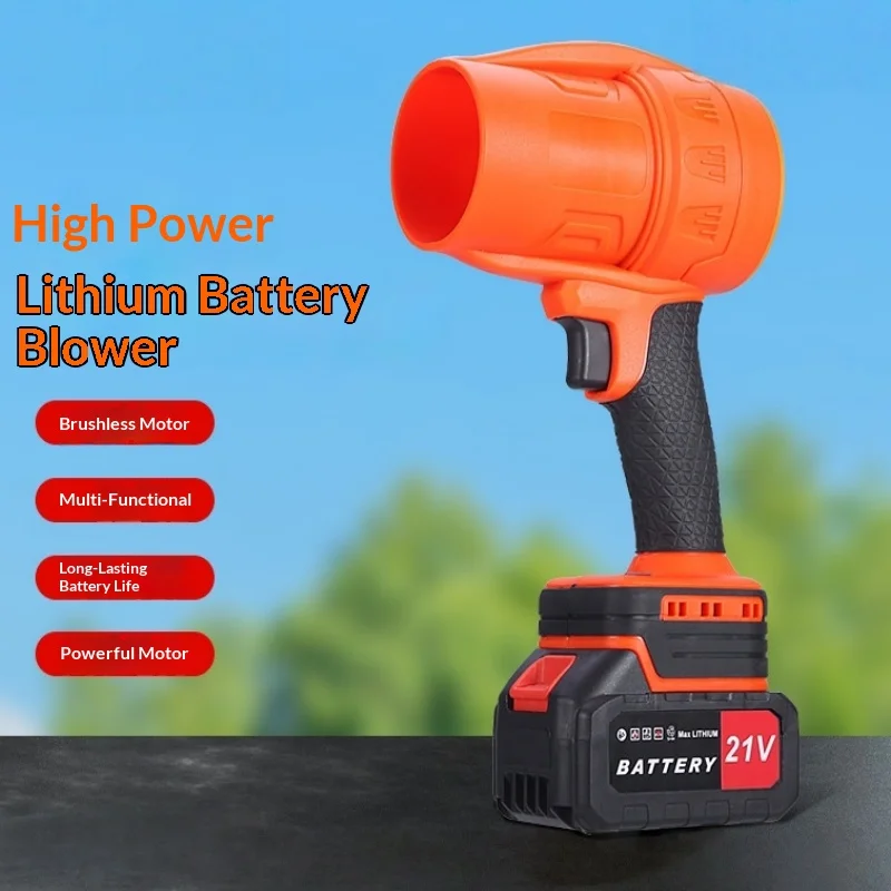 

Leaf Blower Wireless Lithium Battery Storm Blower High Power Dust Removal Blowing Snow Blowing Fallen Leaves Powerful Industrial