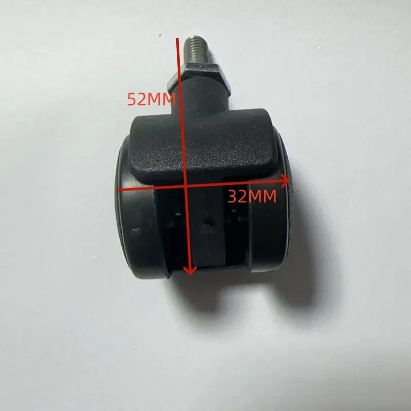 5pcs Replacement Office Chair Swivel Twin Wheel Caster M6 x 15mm Grip Ring Stem