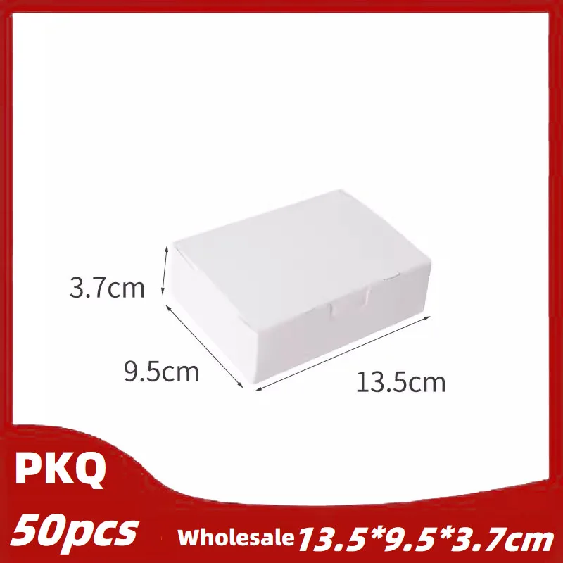 50pcs, White Color , ﻿Wholesale Blank Paper Box for Fried Noodles and Chicken Wings