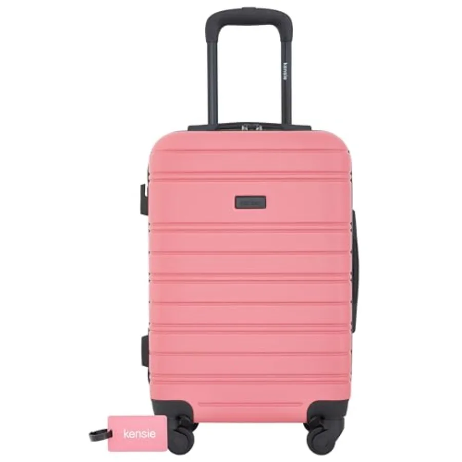

22" Peonies Hardside Carry-On Luggage with ID Tag