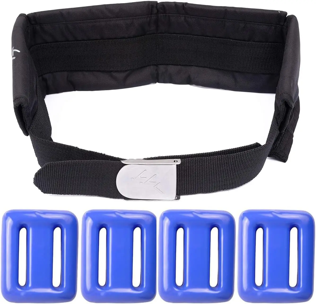 

Набор из 4 винилованных грузиков для дайвинга с быстросъемным ремнем, 1.1-4.4 фунта (0.5-2 кг) для фридайвинга и скуба-дайвинга