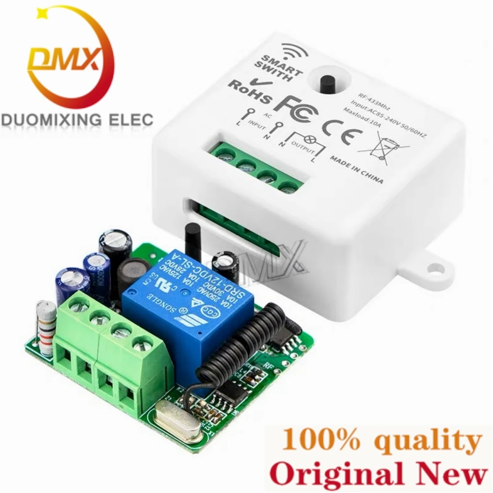 1-5PCS Wireless remote control switch of high quality Wifi+ RF mini intelligent switch without wiring RF433MHz remote controller