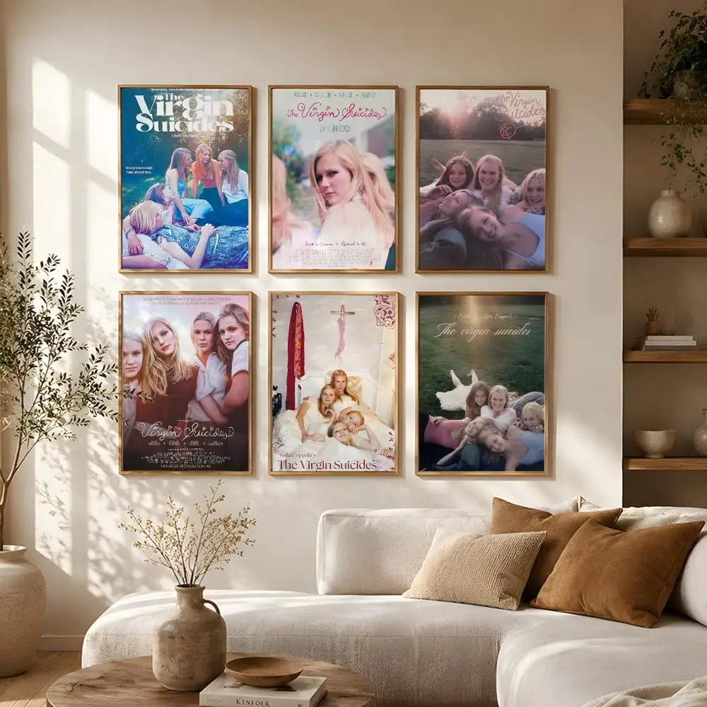 Movie The Virgin Suicides Poster Self Adhesive Bar Wall Decal Waterproof Vinyl Sticker Modern Art Wall Poster Cafe Home Decor