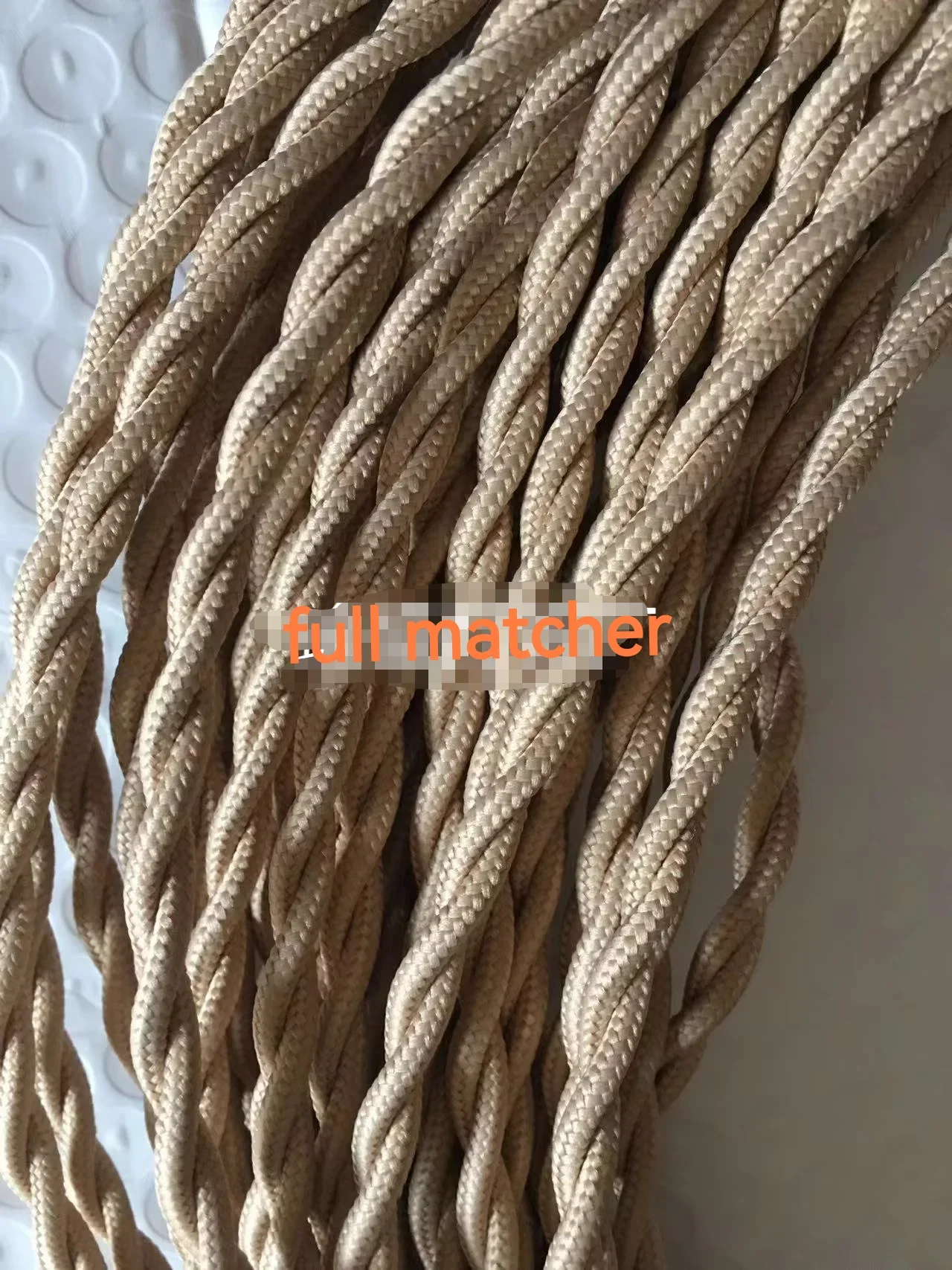 Vintage Twisted Electrical Wire Black Textile Cable 2*0.75mm Edison Vintage Lamp Cord Braided Retro Pendant Light Lamp Wire