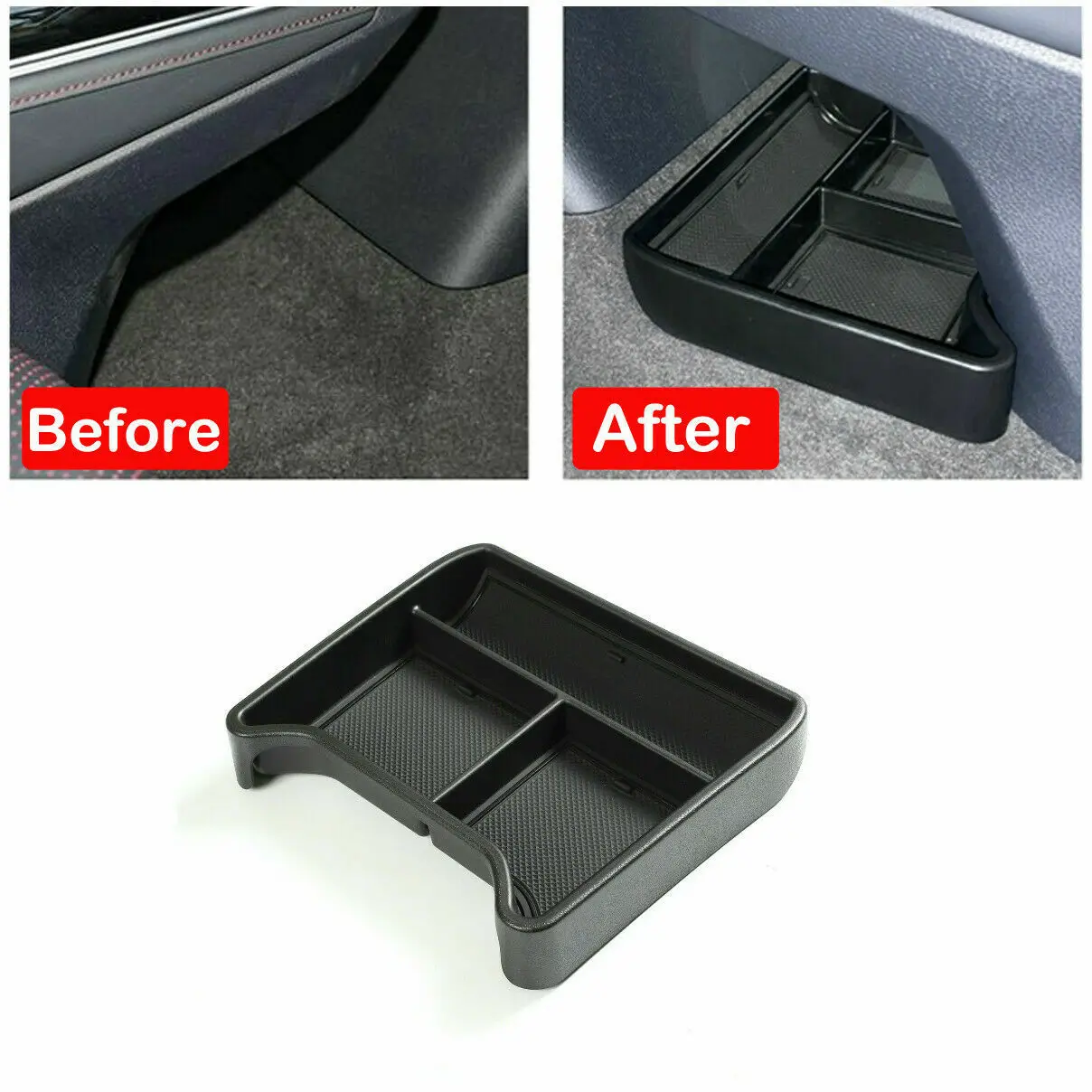 ملحقات منظم صينية صندوق تخزين وحدة التحكم المركزية لسيارة VW ID.4 ID4 2021-2023 #2