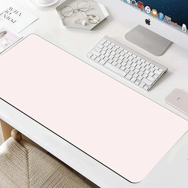 VIKAMA Solid Light Pink Large Mouse Pad Non Slip Waterproof Keyboard Desk Mat Simple Office Laptop Desk Protector Pad