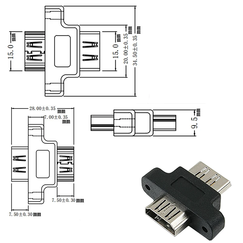 1/5/10PCS HDTV Extender Adapter HDTV Female to Female Connector HD Extension Converter Adapter for PS4 Monitor Cable