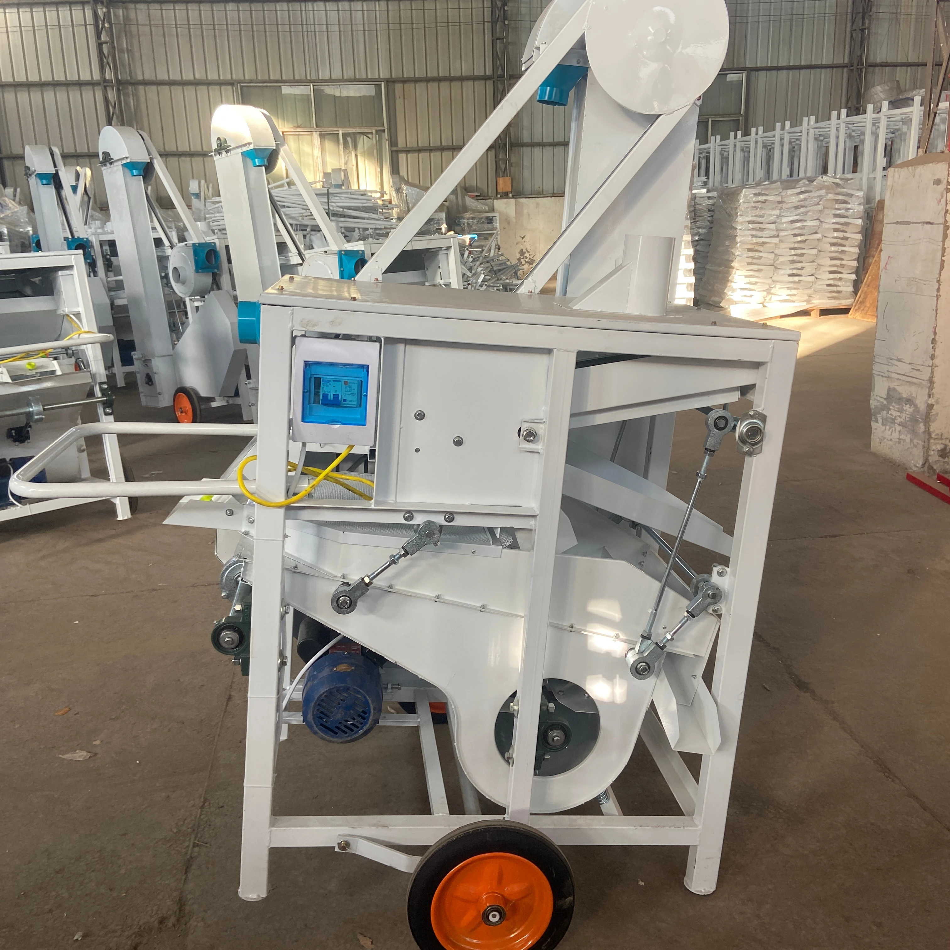 HighPrecision Seed Cleaner For Peanut Pine Nut Almond Uniform Air Distribution Honeycomb Air Inlet Heavy Impurity Removal