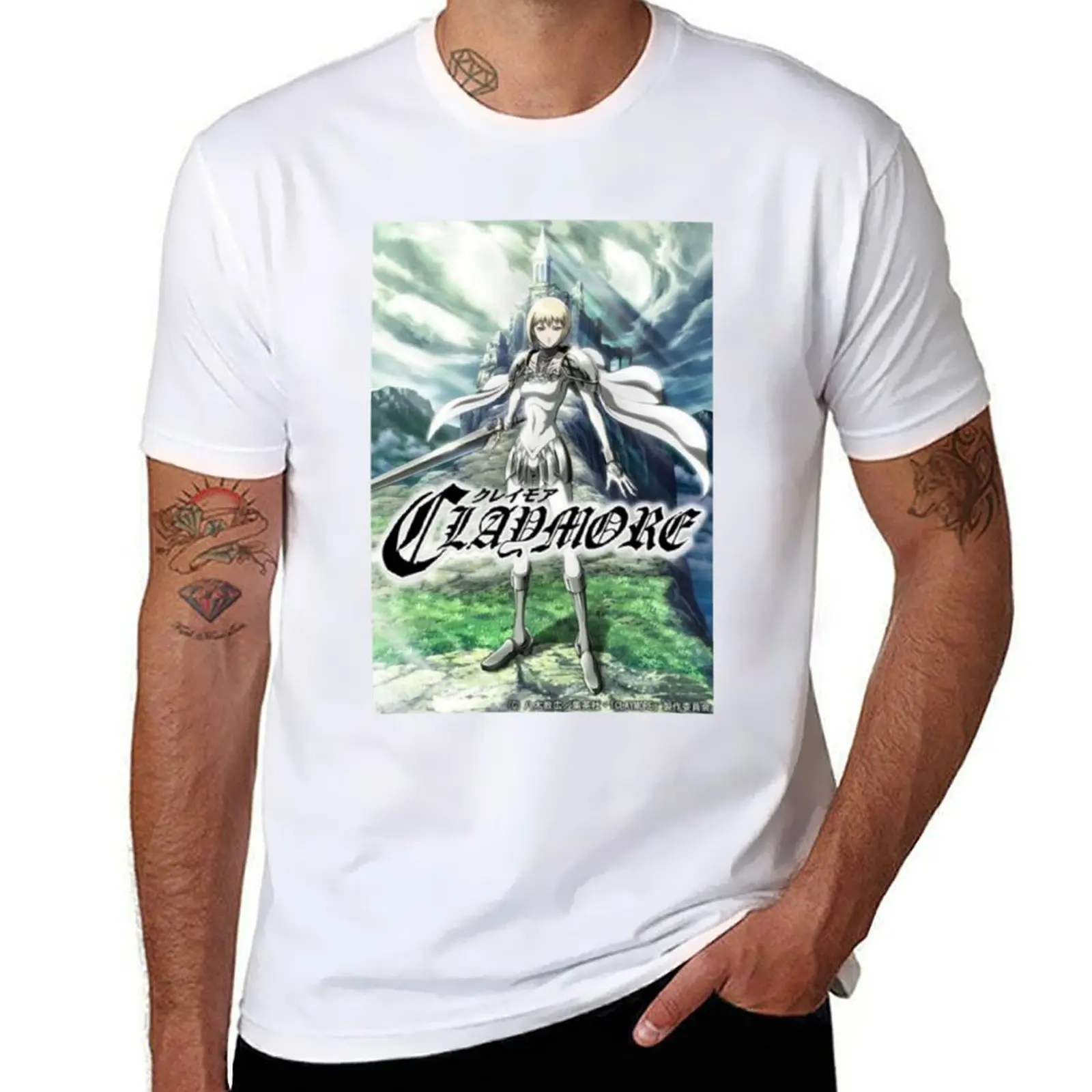 

Funny Claymore Anime Main Characters T-Shirt t shirt man plain cotton t shirt pack T-Shirt