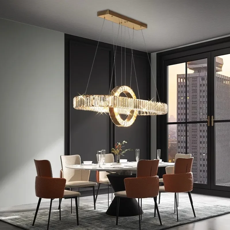 

Modern Led Acrylic Pendant Light Bedroom Living Room Kitchen Island Luxury Chandelier Hanging Lamp Home Design Interior Lighting