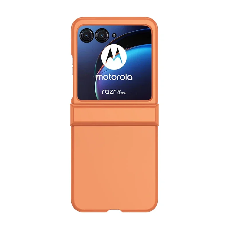 Skin Feel Case for Motorola Razr 40 50 Moto Razr40 Razr50 Ultra 5G Solid Color 3-piece Hinge Set Protection Anti-Scratch Cover