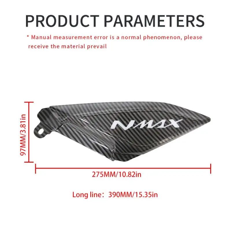 Fit for NMAX NMAX155 Carbon Fiber Side Cover Guard Motorcycles Fairing Decoration Part 12V Universal Accessories