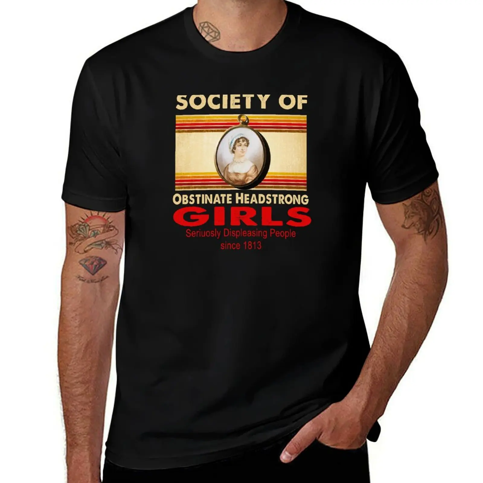 Women's Vintage Society of Obstinate Headstrong Girls Seriuosly Displeasing People Since 1813 T-Shirt