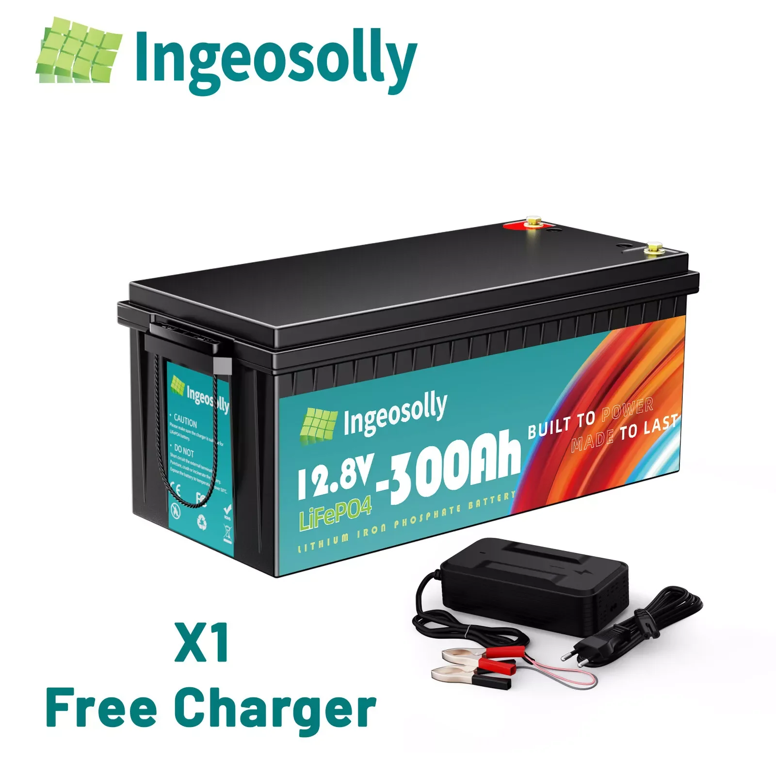 12V 24V 100AH 200AH Rechargeable LiFePO4 Lithium Battery for Camping/Boat/Fishing / Mortorhome / Rotary Motor No Tax