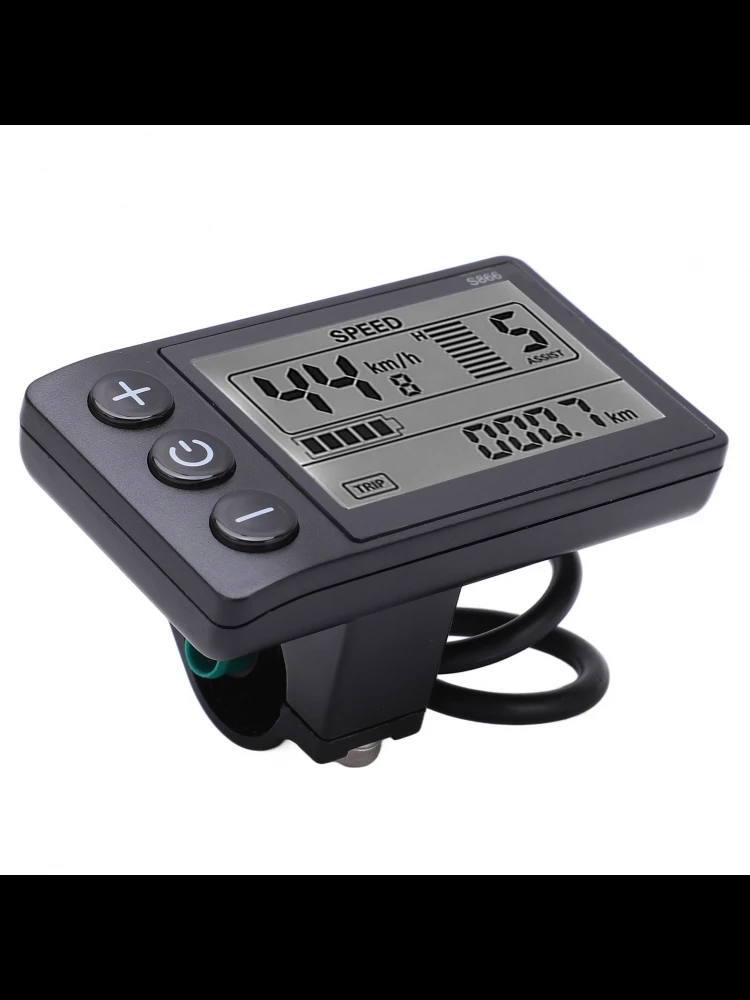 AliExpress LIXADA Electric Bike LCD Display Large Screen 24V 36V 48V Electric Bike LCD Display Meter Lightweight for 22.2mm/0.9in Handlebar