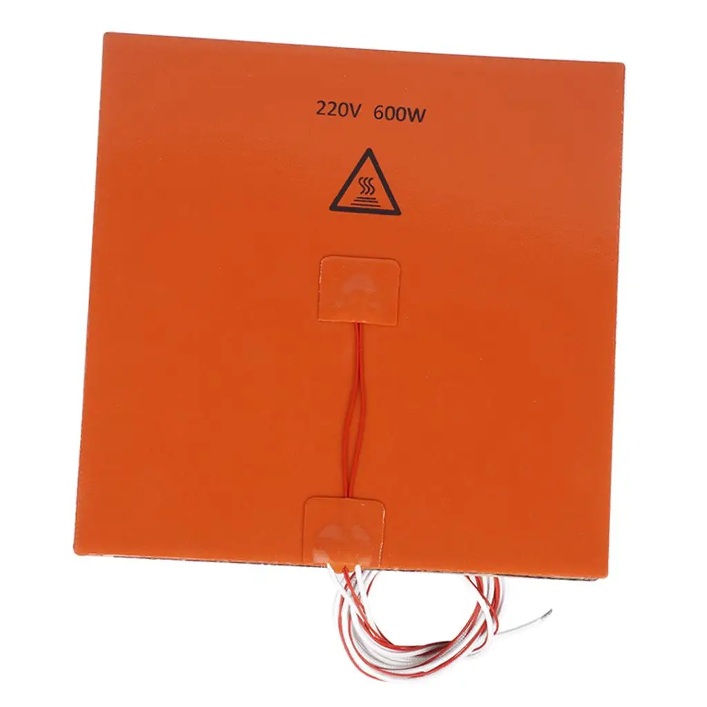 Almohadilla calefactora de silicona para impresora 3D, cama calefactora de silicona de 220V y 200W